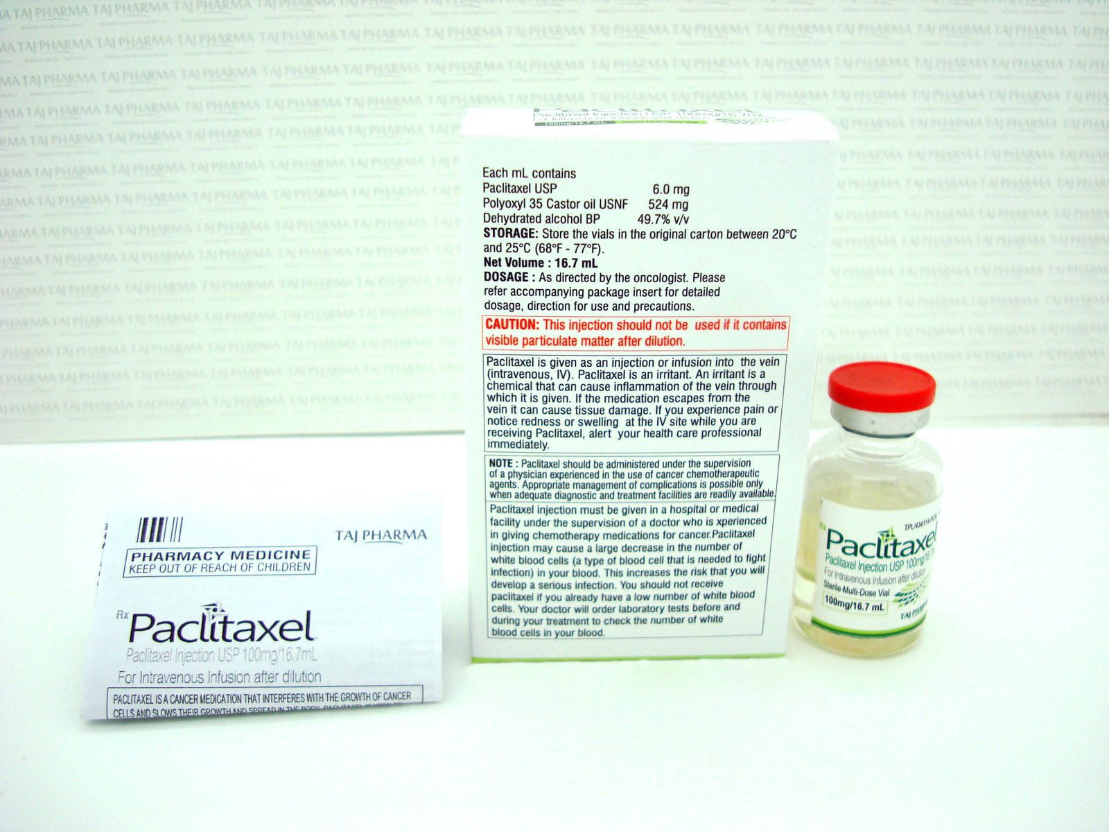 Paclitaxel 150mg/25ml Injection | Generics | Oncology Product Taj ...